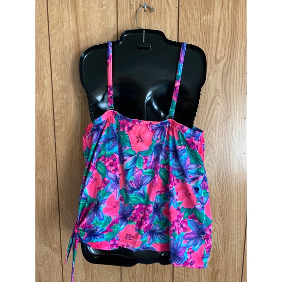 Vintage Jantzen classics tankini top swimsuit women's size 20 - Picture 2 of 12